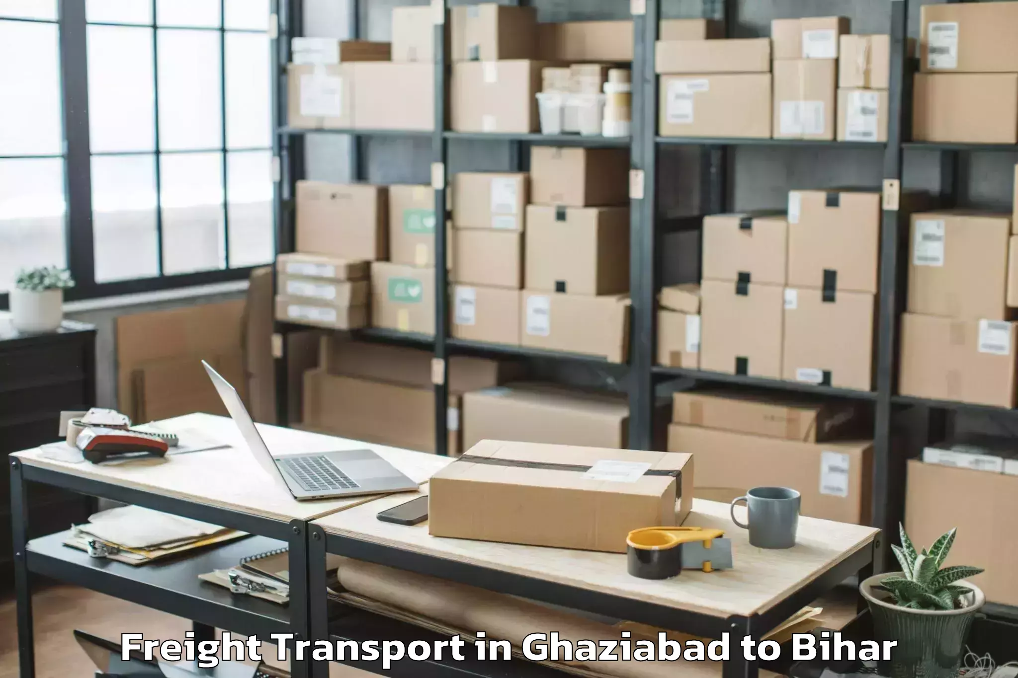 Book Your Ghaziabad to Majhaulia Freight Transport Today